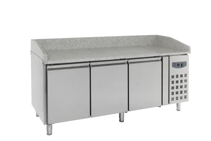 Table Pizza Réfrigérée 3 portes Profondeur 800 - Combisteel