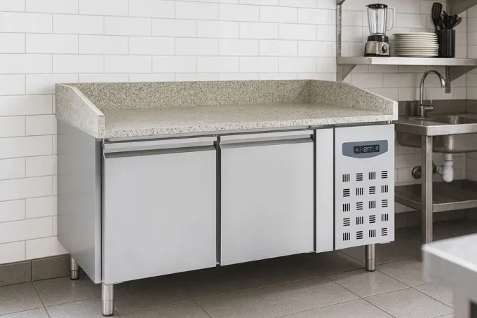 Table Pizza Réfrigérée 2 portes Profondeur 800 - Combisteel