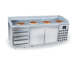 Table Pizza Réfrigérée 2 portes 5 tiroirs Série 800 - Combisteel