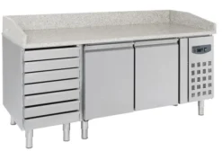 Table Pizza Réfrigérée 2 portes 7 tiroirs série 800 - Combisteel