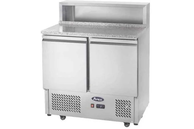 Table Pizza Réfrigérée - Saladette intégrée 5 bacs GN 1/6 - Atosa