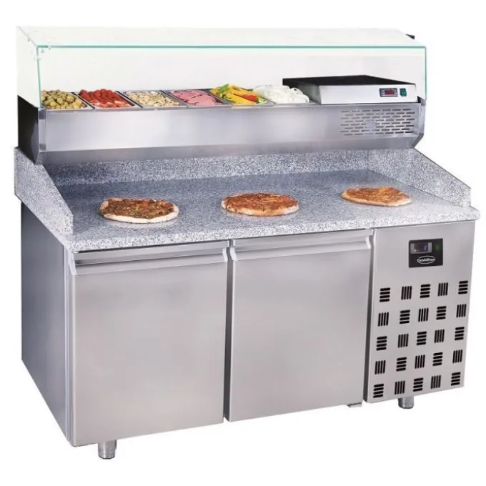 Table Pizza Réfrigérée série 800 2 portes - Combisteel