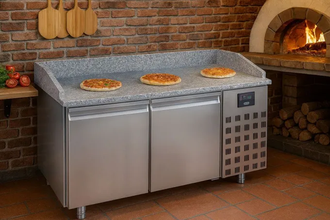 Table Pizza Réfrigérée série 800 2 portes - Combisteel
