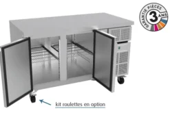 Table Réfrigérée Négative GN 1/1 2 Portes avec Groupe Logé - Nosem