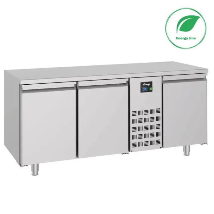 Table Réfrigérée Négative 3 Portes Mono-Bloc - Combisteel