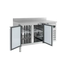 Table réfrigérée positive 700 - Avec dosseret 2 portes - Combisteel
