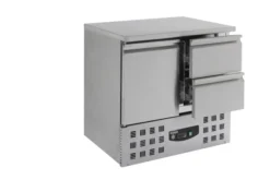 Table réfrigérée positive compacte - 1 porte 2 tiroirs - Combisteel