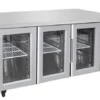 Table Réfrigérée Positive GN 1/1 de 3 Portes Vitrées - 420 L - Atosa
