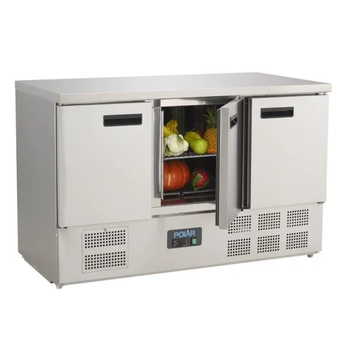 Table Réfrigérée Positive Inox 3 Portes Série G - 368 L - Polar