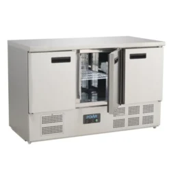 Table Réfrigérée Positive Inox 3 Portes Série G - 368 L - Polar