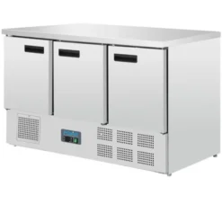 Table Réfrigérée Positive Inox 3 Portes Série G - 368 L - Polar