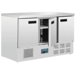 Table Réfrigérée Positive Inox 3 Portes Série G - 368 L - Polar