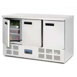 Table Réfrigérée Positive Inox 3 Portes Série G - 368 L - Polar