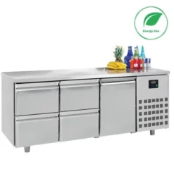 Table Réfrigérée Positive 1 Porte 4 Tiroirs Gamme 700 - Energy Line - Combisteel