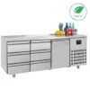 Table Réfrigérée Positive 1 Porte 6 Tiroirs Gamme 700 - Energy Line - Combisteel