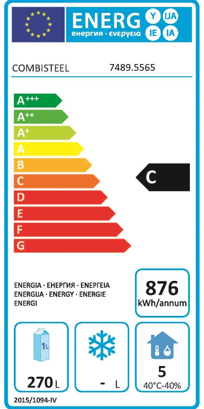 Table Réfrigérée Positive 1 Porte 6 Tiroirs Gamme 700 - Energy Line - Combisteel