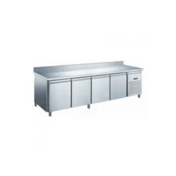 Table réfrigérée 600 positive 4 portes - 511 litres avec dosseret - Furnotel