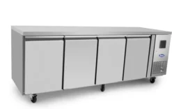 Table Réfrigérée Positive 4 Portes Sans Dosseret - Profondeur 700 - Atosa