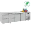 Table Réfrigérée Positive 2 Portes 4 Tiroirs Gamme 700 - Energy Line - Combisteel