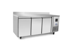 Table Réfrigérée Positive Profondeur 600 - 3 Portes avec Dosseret - Atosa