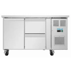 Table Réfrigérée Positive Série U 1 Porte 2 Tiroirs - 143 Litres - Polar