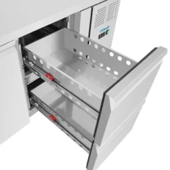 Table Réfrigérée Positive Série U 1 Porte 2 Tiroirs - 143 Litres - Polar