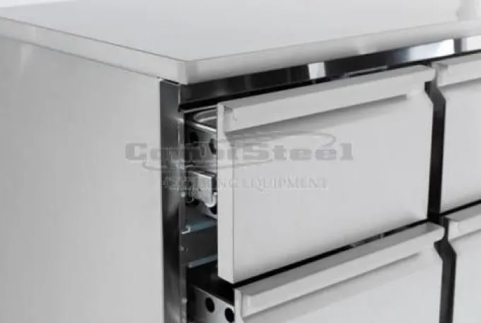 Table réfrigérée 700 positive - 6 tiroirs - Combisteel