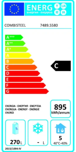 Table Réfrigérée Positive 9 Tiroirs Gamme 700 - Energy Line - Combisteel