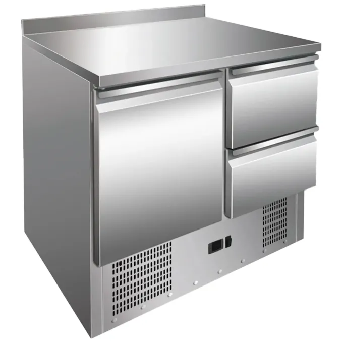 Table réfrigérée positive 1x porte, 1x2 tiroirs, spécial salade MTZ 902 - Redfox