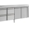 Table Réfrigérée Professionnelle 4 Tiroirs et 2 Portes - 553 L - Combisteel