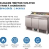 Table Réfrigérée Saladette Inox +2/+8°C - L2G - PS300