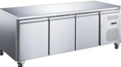 Tables réfrigérée - Série star 600x400 • 2 - 3 portes Plans de travail inox Évaporateur traité