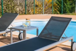 Table Terrasse Auxiliaire CUBIC 50x50 cm Gris - Resol