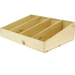 Tablette Bois Inclinée 3 Séparation 40X30cm Lot de 6 - Prolinea