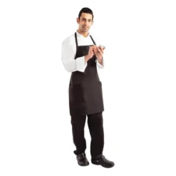 Tablier Bavette avec 2 Poches Plaquées Noir - Chef Works