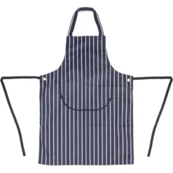 Tablier Bavette Avec Poche Whites Rayé Marine Et Blanc - Whites Chefs Clothing