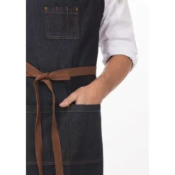 Tablier Bavette Chef Works Urban Memphis Bleu - Chef Works