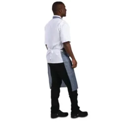 Tablier Bavette Déperlant Whites Bleu Et Blanc - Whites Chefs Clothing