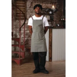 Tablier Bavette En Coton Southside Kaki - Southside