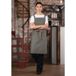 Tablier Bavette En Coton Southside Kaki - Southside