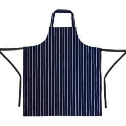 Tablier Bavette Rayé Marine et Blanc XL - Whites Chefs Clothing