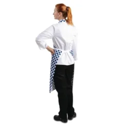 Tablier Bavette Whites Carreaux Bleus Et Blancs - Whites Chefs Clothing