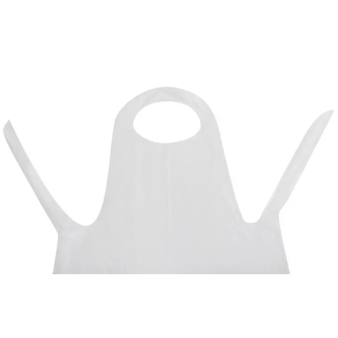 Tablier Jetables en polyéthylène Blanc Lot de 100