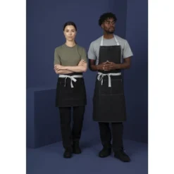 Tablier Serveur Court Denim Southside Noir 760 mm - Southside