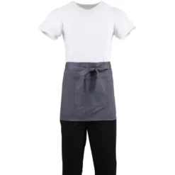 Tablier Serveur Court Whites Gris Anthracite - Whites Chefs Clothing