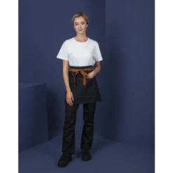 Tablier Serveur Southside Denim Bleu Et Ceinture Ocre - Southside