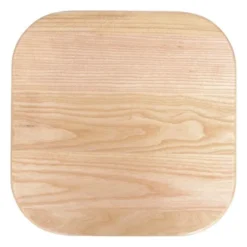 Tabouret Bas en Acier Galvanisé avec Assise en Bois - Lot de 4 - Bolero