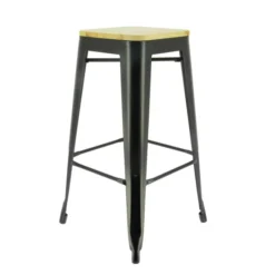 Tabouret haut restaurant métal Austin - Lot de 4 - Ligne CHR