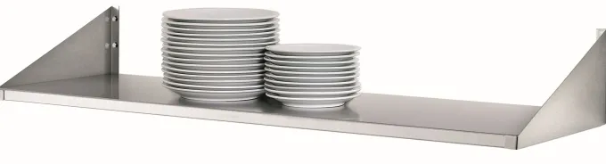 Étagère en acier inoxydable pour assiettes 800x300 - Bartscher