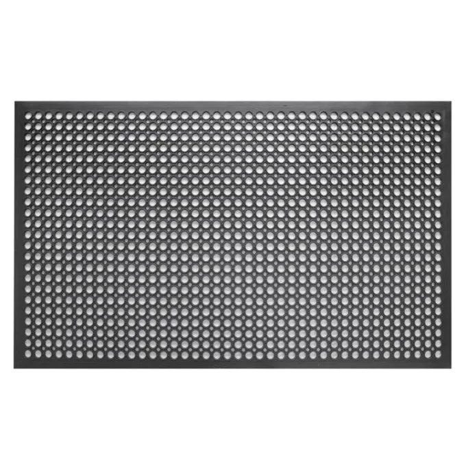 Tapis en Caoutchouc Anti-Fatigue Noir - Jantex
